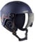 Black Crevice Sölden Ski Helmet with Visor, Navy Matt/Orange, S (51-54)