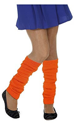 narrenkiste W51000-54 neon-orange Stulpe Stulpen Wadenwärmer Beinwärmer