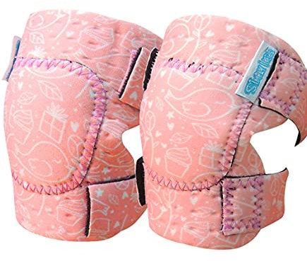 Simply Kids Knieschoner Baby Krabbeln (2 Paar) I Krabbelstrumpfhose, Krabbelhilfe für Babys Mädchen Junge Kind (vogel)