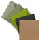 25x Brief-Umschläge Farbenmix-Paket quadratisch - 155 x 155 mm (15,5 x 15,5 cm) - Nassklebung - Vintage Kraftpapier Natur-Papier Kuverts - Ideal für Einladungs-Karten