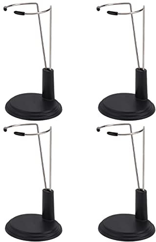 TOYANDONA Puppenständer 4 Stück Puppenständer schwarz Halterung für Action Figur Ständer für Puppen (15 cm)
