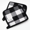 Asquare Heat Resistant Pot Holder Set Practical Cotton Pot Holders with a Hanging Loop Black and White Checked Kitchen Pot Holders Quilted Pot Cloth for Cooking Kitchen Accessories – 20 x 20 cm