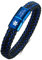 TYPE 1 DIABETES Armband für Männer - Magnetverschluss Armbänder Eingravierte Notfall-SOS-Identifikation PU-Leder Medical ID Alarmarmbänder Edelstahlschmuck, Stil 3