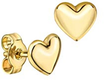 Ohrstecker mit Herz 585 Gelbgold Gold Ohrschmuck Ohrringe für Damen und Kinder