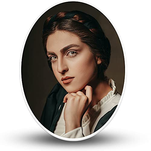AD FONTES Memorial Picture Ceramic Portrait Photo, Personalized Porcelain Waterproof for Grave Decorations, Rectangular Plaque Urn Gravestone Monument Tombstone, Custom Tile Cameo Inserts