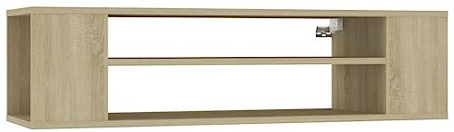 VidaXL Meuble TV suspendu Chêne sonoma 100x30x26,5 cm Aggloméré