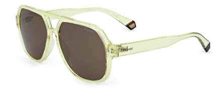 Polaroid Pld 6193/s 6DX/SP LIME Sunglasses Unisex Polycarbonate, Standard, 57