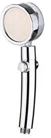 AYDYA Regen-Turbo-Ventilator-Duschkopf 360 drehbarer Hochdruck-Wasserspar-Handbrause Turbo-Sprühdüse Badzubehör (Color : Silver)