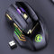 Accessori per computer iMICE GW-X7 Mouse da gioco wireless ricaricabile silenzioso a 7 pulsanti con luci RGB colorate