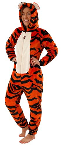 Disney Tigger Tutina Winnie The Pooh Adulti | Tutine da Donna | Costume da Tigger in Pile per Adulto | Taglie dalla Piccola alla XX-Grande | Merchandising Ufficiale di Winnie The Pooh | Piccolo