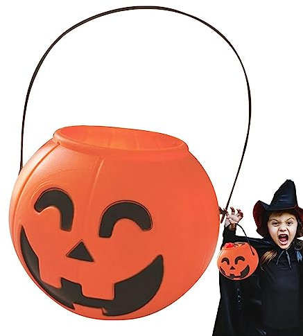Halloween Kürbis Eimer | Halloween Trick Or Treat Eimer Kürbis Jack O Lantern | Vernebler Für Halloween Par | Halloween Deko Kürbis Mit LED Beleuchtet | Halloween Decoration Für Tischdeko Garten
