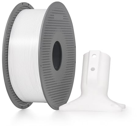 Bambu Lab ABS 3D-Filament, 1,75 mm, hohe Stoßfestigkeit, weniger Warping/Cracking, kompatibel mit AMS/AMS Lite, für Funktionsteile, Spule, 1 kg, Weiß