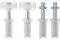 sourcing map 2 Sets Bifold Door Hardware Kit Top Pivot with 7/8 Inch Pivot Guide Wheel Bi-fold Closet Door Hardware Kit for Folding Pocket Door