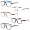 KoKoBin 5 Pack Sport Lesebrille ultraleicht Quadratische flexible Lesebrillen für Damen und Herren Anti Blaulicht Computer Reader (5 Pack, 1.5, Dioptrien)