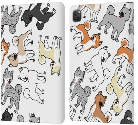 Head Case Designs Akita Razze di Cani 2 Custodia Portafoglio in Pelle Compatibile con Apple iPad PRO 11 2020/2021 / 2022