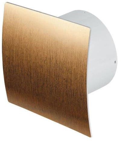 AirTech-UK Bathroom Extractor Fan Escudo Style Gold Front with Timer