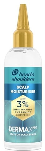 Head & Shoulders DermaXPro Instant Moisturiser Scalp Treatment 145ml with Niacinamide and Ceramide Complex for a Dry, Tight Scalp. Leave-In Serum with Lightweight Feel, Helps to Boost Scalp Moisture