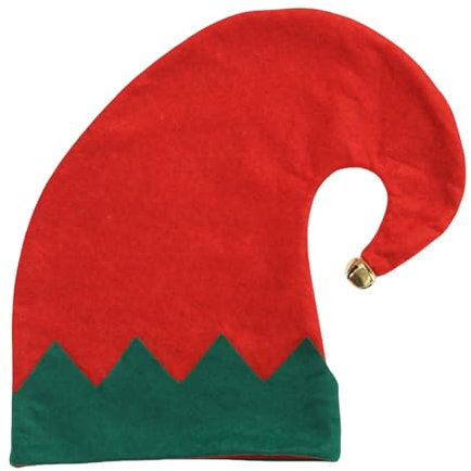XBOKA Fröhliche Elfenmütze mit Glocken, Unisex, Mütze, Slouch, Weihnachten, Kopfbedeckung, Baggy-Mütze, Slouch-Kappen, schelmische Elfen
