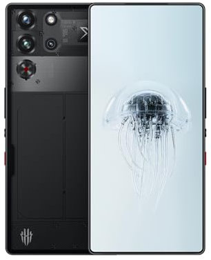 REDMAGIC 10 Pro 144Hz Gaming Phone, 5G Android Smartphone, 16GB RAM+512GB ROM, Snapdragon 8 Elite, 6.85 1.5K AMOLED Full Screen, FHD+, 50MP Camera, Dual-Sim, Unlocked Mobile Phone Transparent