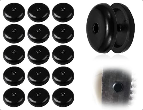 Emezddo 15 Stück SicherheitsgurtStopper,Autogurt-Schnallenhalter,rutschfeste Schnalle,anschnaller adapter,Anschnallhilfe Gurtstopper Knopf,sicherheitsgurt clip,gurthalter auto,gurtstopper(Schwarz)