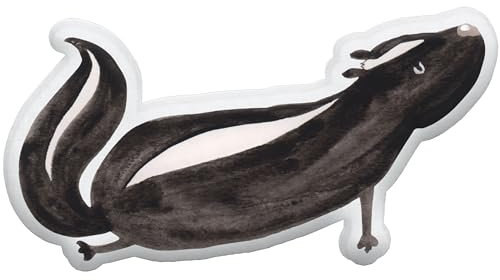 Mr. & Mrs. Panda Kissen Kuscheltier Stinktier Yoga 55 cm - Geschenk, Kissen Und Kuscheltier In Einem, Kissen Für Kleinkinder, Schmusekissen, Kissen