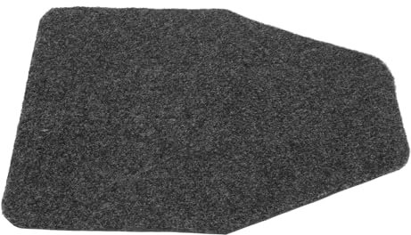 HOMSFOU Urinalmatte Rutschfest Pvc Bodenmatte Saugfähig Für Herren Urinalmatte Waschbar Und Wiederverwendbar Für Hotel Und Zuhause Graue Badezimmerurinalmatte