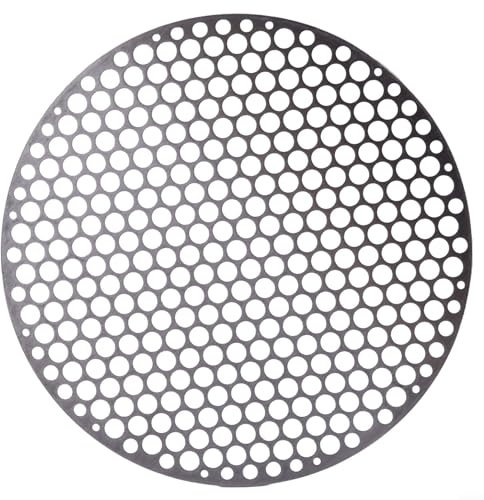 BlesConi Rundes Grillnetz, Kühlgitter zum Backen, Grillmatte, Backgeschirr, Grillrost, Kühlung, Braten, Drahtgitter für Outdoor-Kochen, Backen, Dämpfen (24 cm)