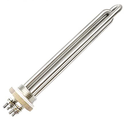 yaoqijie Riscaldatore 12v/24v/36v/48v Elemento Riscaldante Tubolare Dell'acqua Riscaldatore DN25 Filo Resistenza Scaldabagno Solare lasting(Heater,12v 600w BSP)