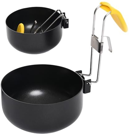 Eierwildererbecher - Faltbarer Edelstahl -Eierkocher | Non -STIAK -Hitzefestungstasse Zum Frühstück, Omelett & Butter Schmelzen | Kompaktes Küchengericht Zum Einfachen Kochen