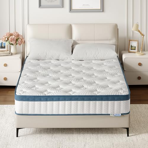 Tribesigns Taschenfederkernmatratze 90x200x25 cm H3 Mittelfest, 7-Zonen Orthopädische Matratze Mit Memory-Schaum, Geräuschlos, Atmungsaktiver Tencel-Bezug, Oeko-TEX Zertifiziert