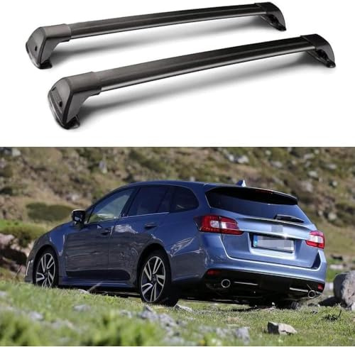 2 Stück Aluminium Dachträger für Subaru Levorg Estate Wogan 2014-2019, Aluminium Gepäckträger Diebstahlsicherung Dachboxen Dachgepäckablage