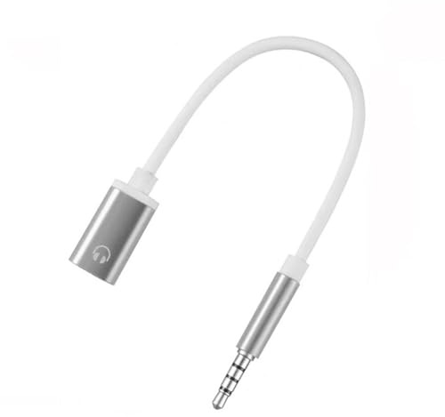 DUZEPA Cable de Adaptador de Audio Masculino a USB-C Femenino de 3,5 mm - Solo Auriculares analógicos (no para Auriculares Digitales USB-C)