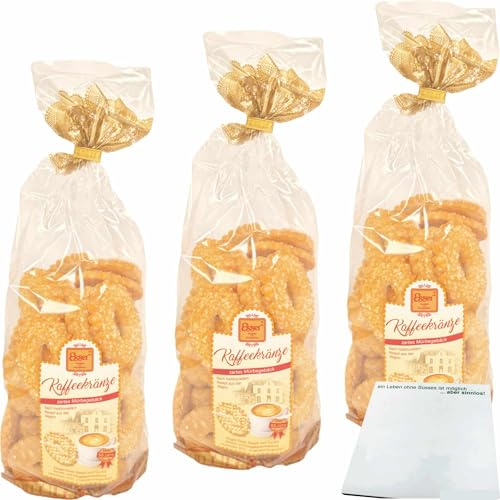 usy Bundle für Esser Kaffeekränze zartes Mürbegebäck 3er Pack (3x300g Beutel) + usy Block