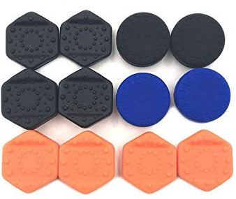 Lot de 2 capuchons analogiques en silicone pour manette PlayStation 4 PS4 Pro Slim PS3 Xbox 360