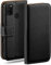 moex Book Case für Samsung Galaxy M21 Handyhülle mit Kartenfach, Hülle klappbar 360 Grad Schutzhülle, Klapphülle Flip Case Cover, PU Leder Handytasche Lederhülle, Schwarz