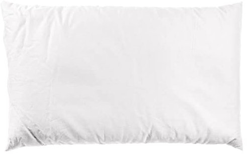 GIRAFFENLAND Lagerungskissen, Kopfkissen oder Schlafkissen 30x20cm Kissen mit EPS-Perlen und Reißverschluss, 1-2mm, Farbe: weiß