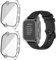 HOMTERN 2er-Pack Hüllen kompatibel mit GARMIN Venu Sq 2 Hülle und Venu Sq Hülle, flexible TPU-Vollabdeckung, stoßfeste, kratzfeste Schutzhülle, transparent