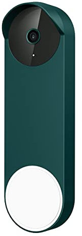 honecumi Silikonhülle für Google Nest Türklingel (akkubetriebene), Silikon Cover Case Schutzhülle Regenschutz Kompatibel mit Google Nest Doorbell (Batterieversion), Türklingel Gehäuse Zubehör