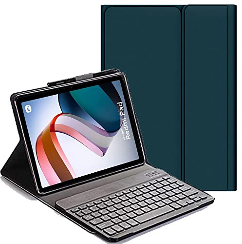 YHFZR Spanish Keyboard Case Ñ für Xiaomi Redmi Pad 10.61 Zoll, Spanish Ultra Slim Keyboard Case mit magnetisch abnehmbarem drahtlosem Bluetooth für Xiaomi Redmi Pad 10.61 Zoll, Green