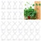 Lovesmile Clips de Soporte para Plantas, 100 Piezas Plant Clips, Tutores para Plantas, Blanco Tutor Monstera, Sujeción para Plantas Adhesivo Adecuado para Fijación de Plantas Trepadoras