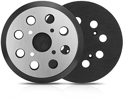 Sander Replacement Pad for Ryobi, 2 Pack 5 in 8 Hole Hook and Loop Orbital Metal Back Pad Compatible with Ryobi RS290 RS280 RS280VS RS281VS P411 Random Orbit Sander Replacement for Ryobi #030157001018