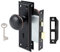 ToPToToo Mortise Lock Set for Interior Door or Exterior Door, Vintage Antique Door Knobs with Lock and Skeleton Key, Old Door Knob Replacement Fits 1-3/8 In -1-3/4 In, Classic Oil Rubbed Bronze Finish