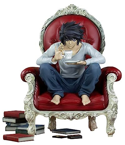 Gooyeh Death Note Figur L Anime Figuren Statue L Couch sitzend Figur Modell Sammlung Schreibtisch Ornament 24CM