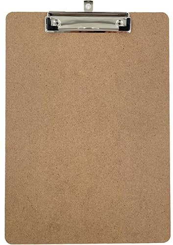 Clipboards A4 Pack of 3 Wooden Low Profile Perfect for Office,School, Home Clip Board (3X Clipboards)