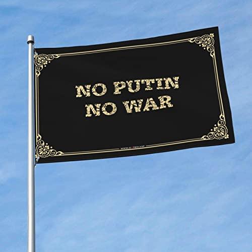 Lustige Flaggen ohne Putin, kein Krieg, lustige Raumdekoration, College-Flaggen für Wohnheim (Farbe: Farbe, Größe: 152 x 244 cm)