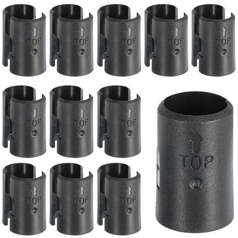 QUARKZMAN Clip per Ripiani in Filo, 24 Pezzi da 3/4 Pollice (19mm), Sostituzione in Plastica per Sistemi di Ripiani in Filo (12 Coppie)