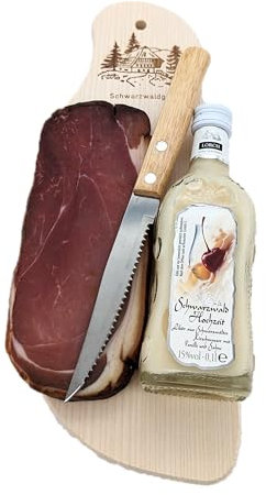 Schwarzwald Art Adler Lebensmittel Präsent Vesperbrett Schwarzwald Hochzeit