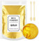 FANKOO Epoxidharz Farbe 120g, Mica Pulver Natur Metallic, Golden, für Epoxidharz, Kerzenherstellung, Seifenherstellung, Badebombe, Make-up, Wachsschmelzen, Schleim (Gelb)