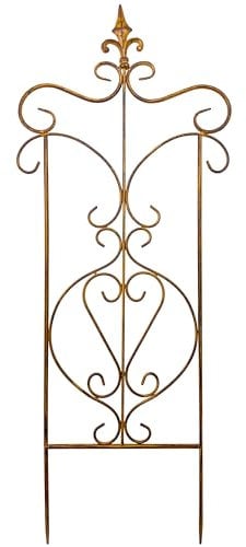 Blümelhuber Rankgitter Metall Deko Balkon und Garten Deko Balkon Sichtschutz Garten Gartendeko Vintage Gartendeko Figuren Herz Form
