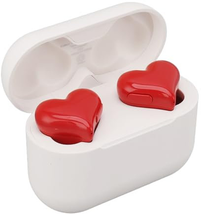 Goshyda Kabellose Bluetooth-Ohrhörer, Herzförmige In-Ear-Bluetooth-Kopfhörer, Geräuschunterdrückende Sport-Kopfhörer mit HiFi-Stereo-Sound
